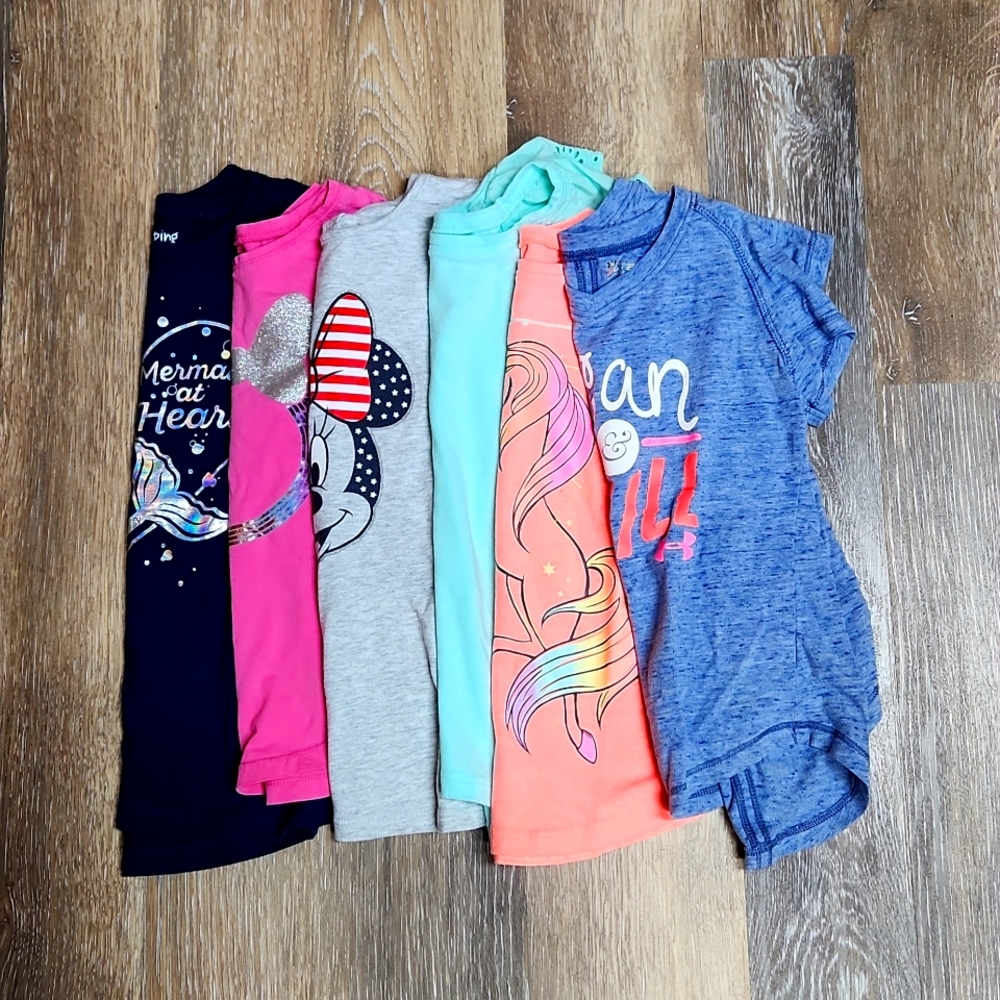 Girls Short Sleeve Tee Bundle (6 tops)